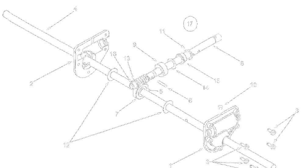 Gear Assembly Diagram and Parts List for 31AE600E161 2001 Yard Machines Snow Blower